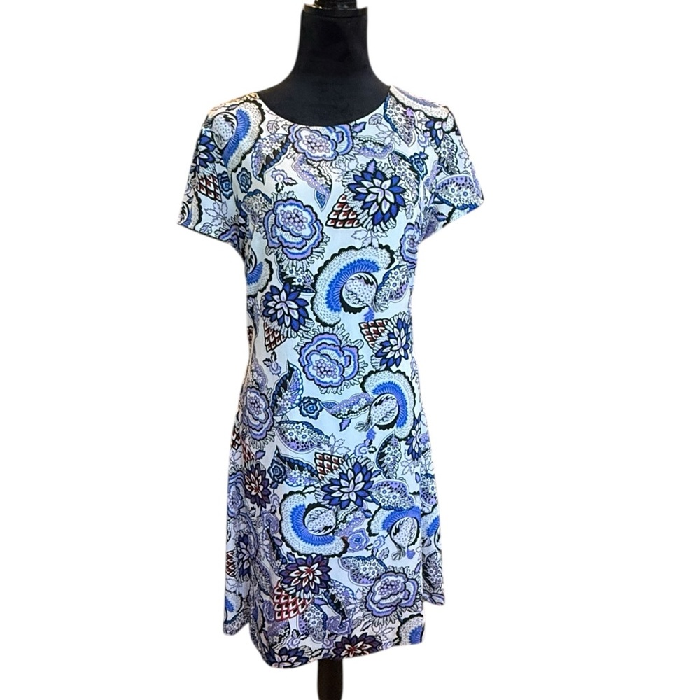 Betsey Johnson Blue and White Floral Mini Dress